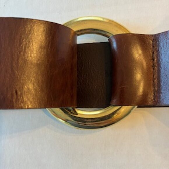 Avignon Wide Genuine leather Belt size XL - Picture 2 of 6